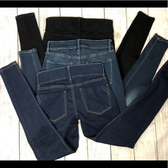 3 Pairs Apt 9 Size 4L Tummy Control Skinny Jeans - Picture 5 of 8